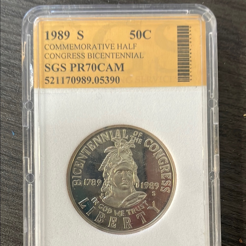 1989 S Commemorative Half Dollar Coin